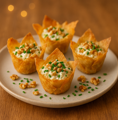 Amuse-bouche de Noël au fromage : la Tulipe à la Tomme mixte