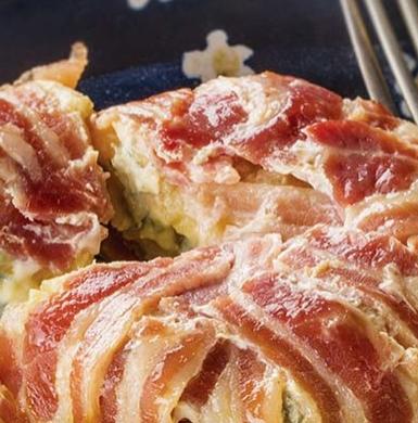 Recette de tatin de pommes de terre au bleu d'Auvergne