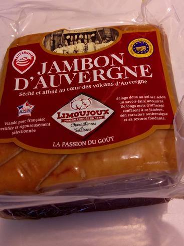 1/6 ème de jambon d'Auvergne IGP (env 850g)