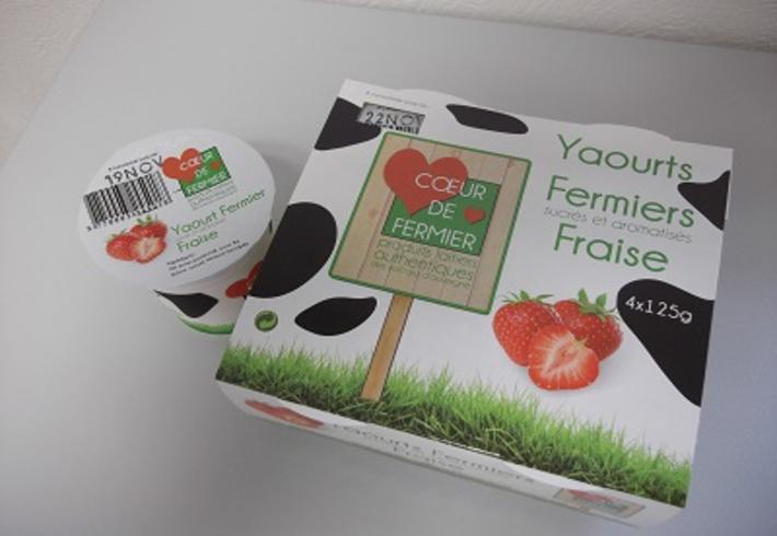 Yaourt fraise Banson par 4