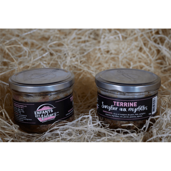 Terrine de sanglier aux myrtilles Plats cuisinés/Charcuterie