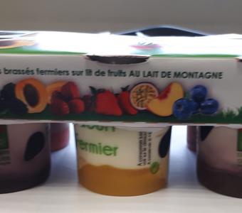 Yaourts brassés multifruits par 6