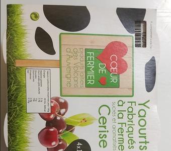 Yaourts cerise Banson par 4