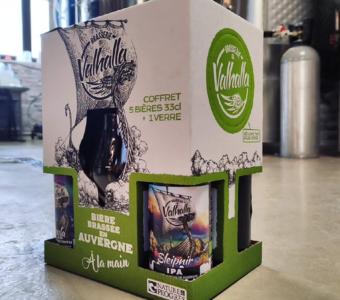 Coffret 5 bières et verre