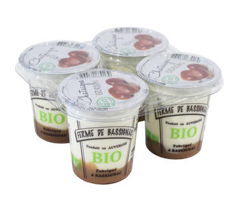 Yaourt BIO sur lit de confiture de chataigne par 4*