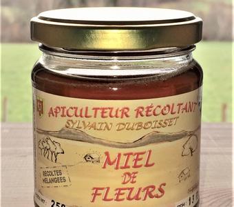 Miel de récolte fleurs mélangées 250g