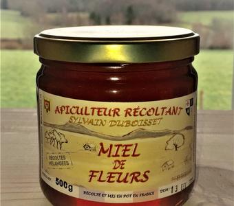 Miel de récolte fleurs mélangées 500g