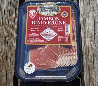 Jambon d'auvergne IGP 8 tranches 200g