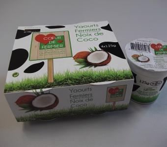 Yaourts noix de coco par 4